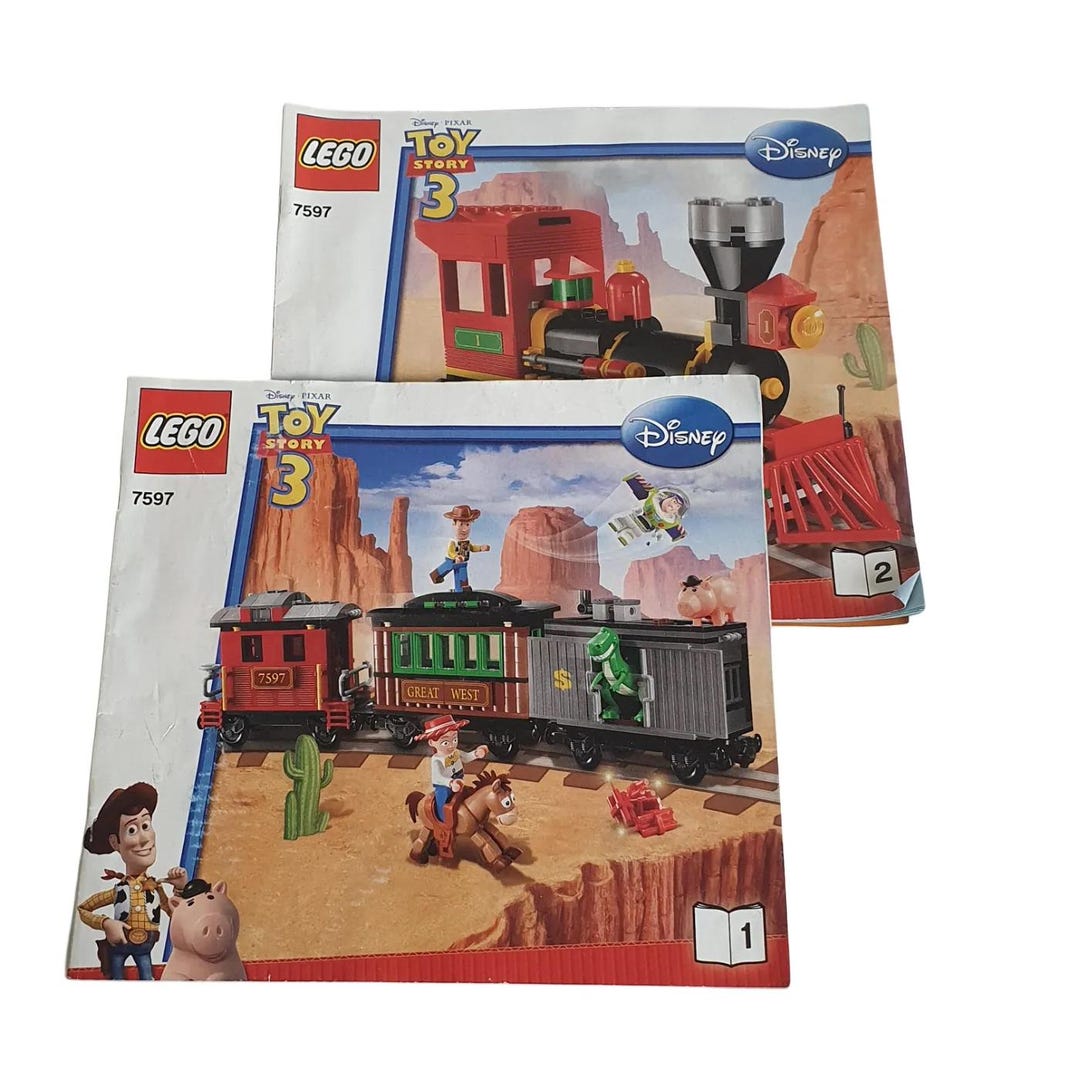 Lego Toy Story 3 Western Train Chase Building Instructions (#7597