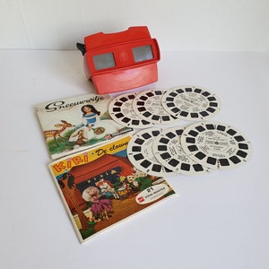 Vintage Viewmaster W/ Snow White and Kiri the Clown Reel Packets 3