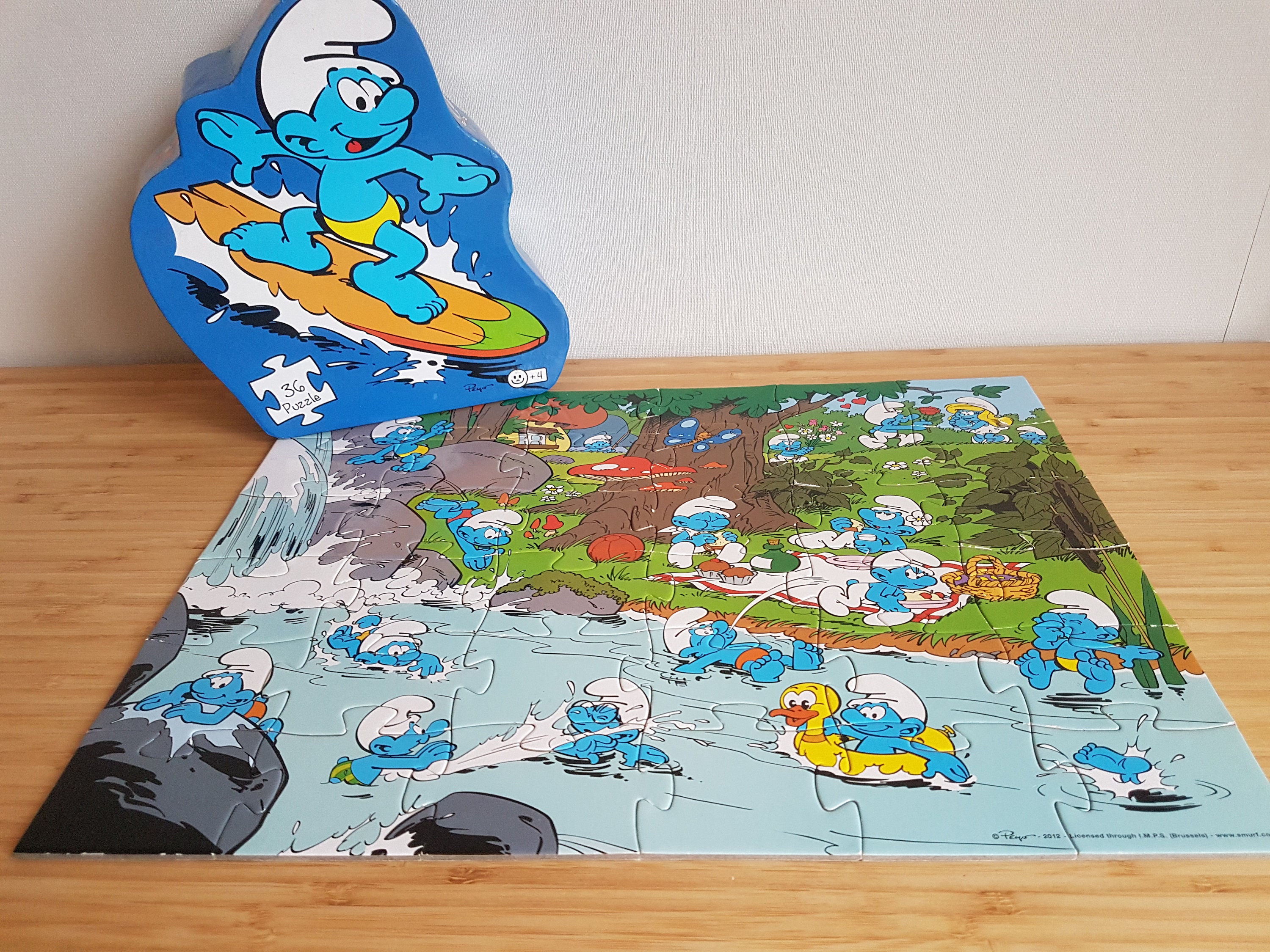 Smurf puzzle - Too many smurfs and Gargamel - Ravensburger - 1000 pieces