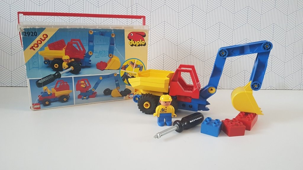 Vintage Lego Duplo Toolo 2920 Digger Building Set - Etsy