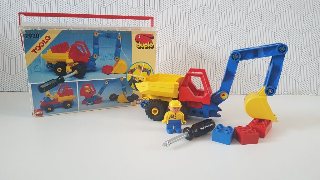 Meget sur Ekstraordinær melon Vintage Lego Duplo Toolo 2920 Digger building set - Etsy 日本