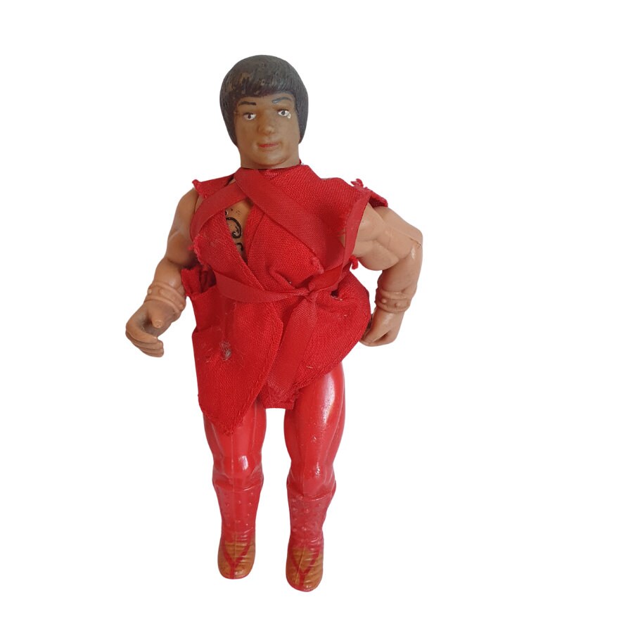 Vintage SOMA Fantasy World Red Ninja Figure | Retro Ninja Action