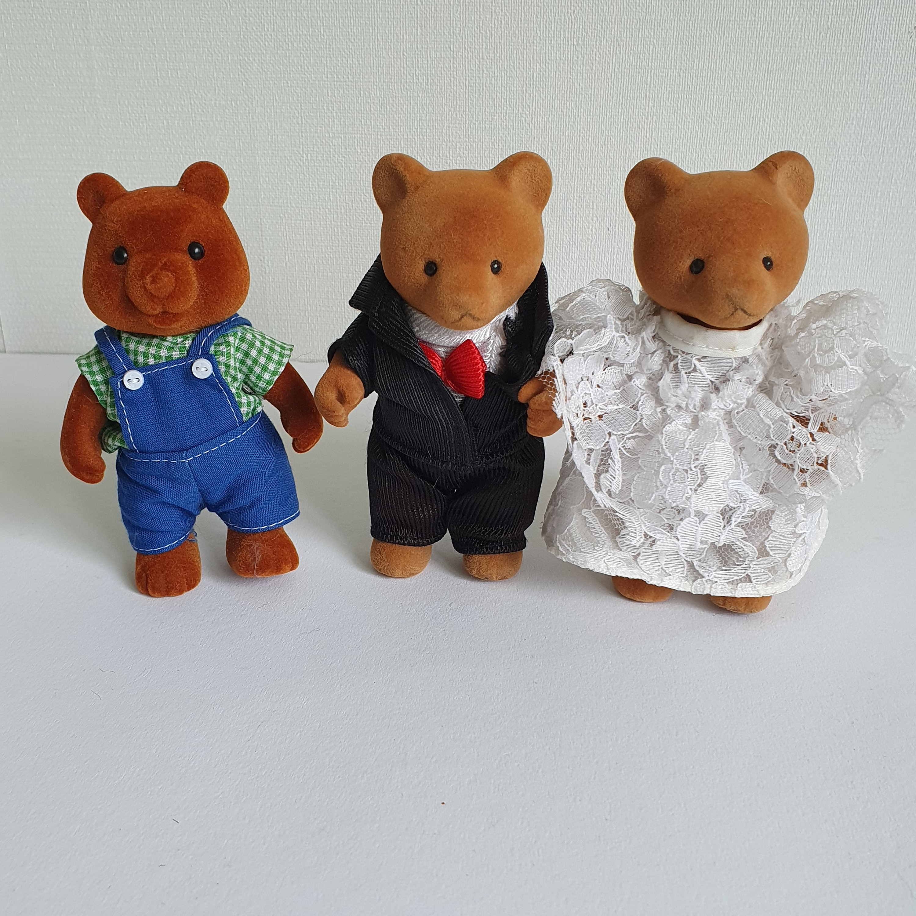 Vintage Simba Bärenwald Bear Family Set – 90's German Toy