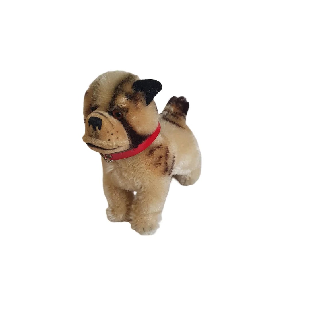 Steiffアンティークブルドッグ Vintage Steiff French Bulldog Plush – Mohair Dog Figure – German