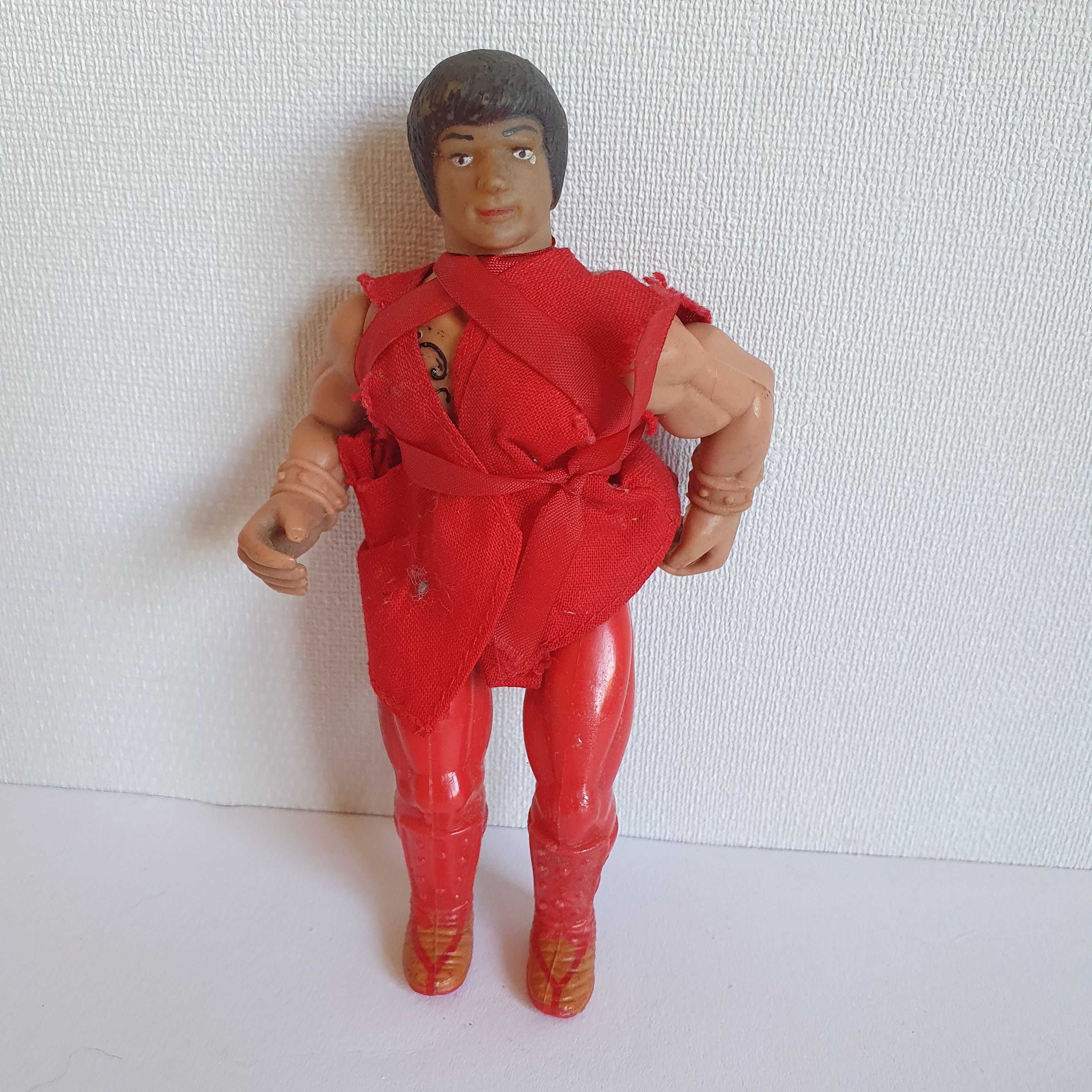Vintage SOMA Fantasy World Red Ninja Figure | Retro Ninja Action