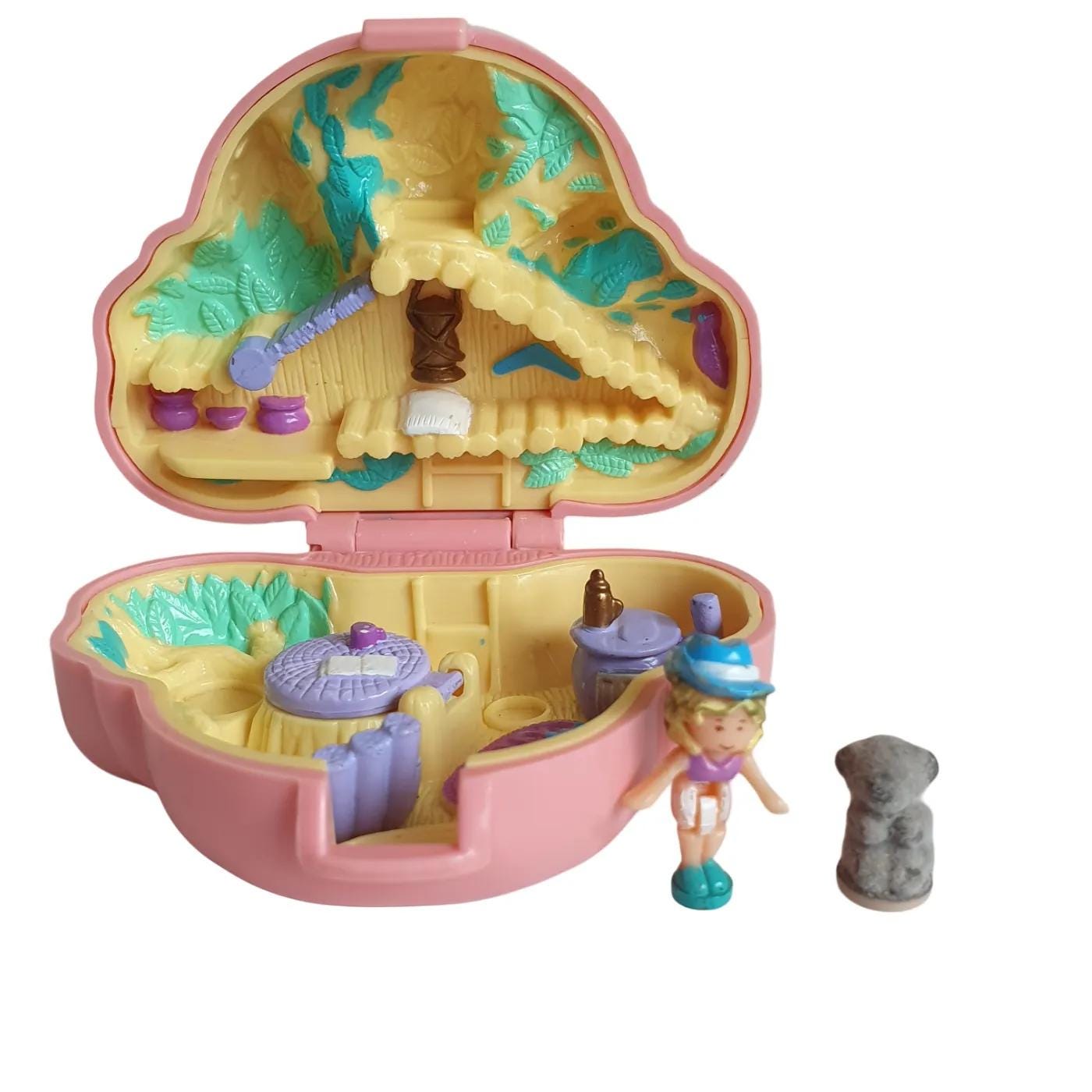 Vintage Bluebird 1994 Polly Pocket Polly's Cuddly Koala Picnic