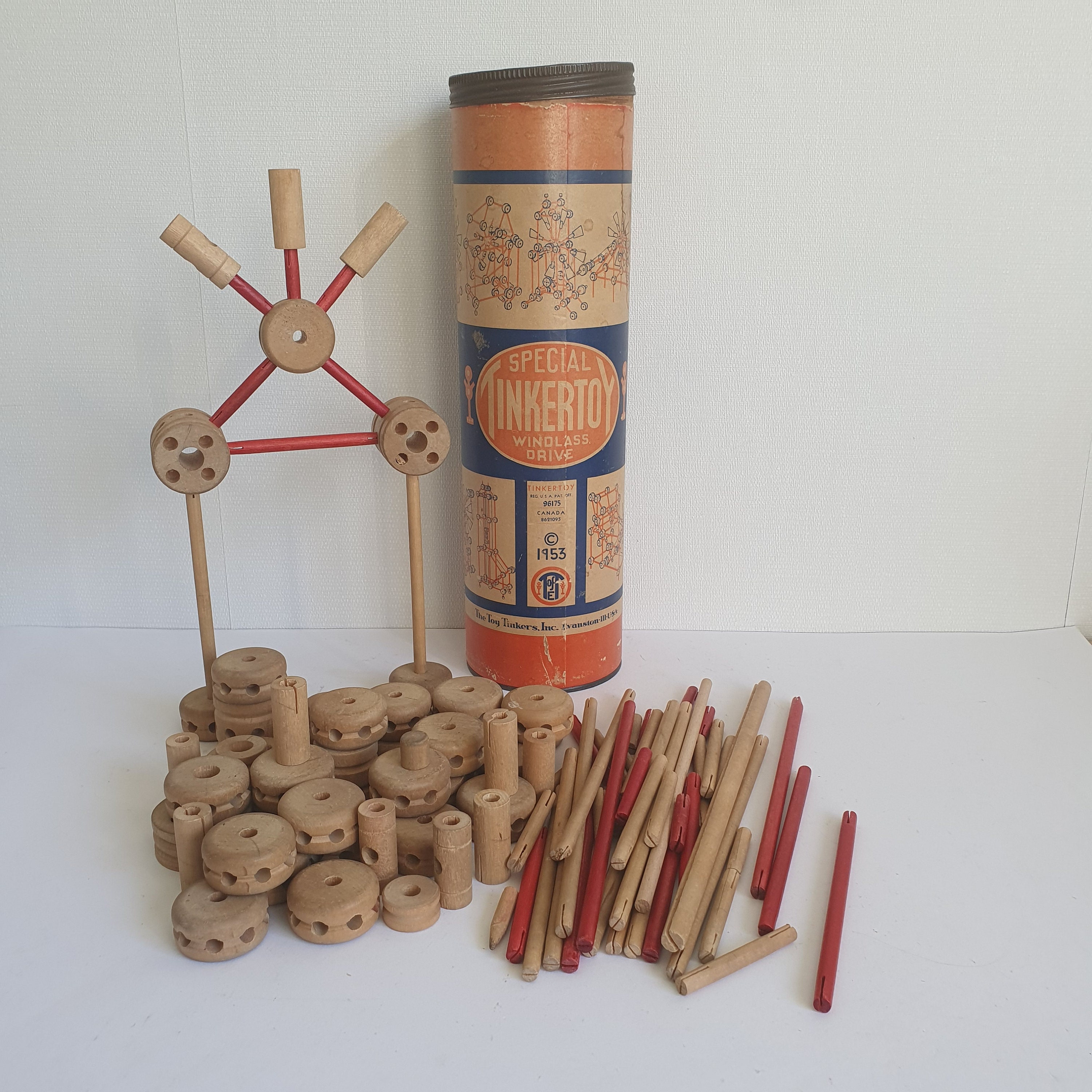 Tinker toys wood deals