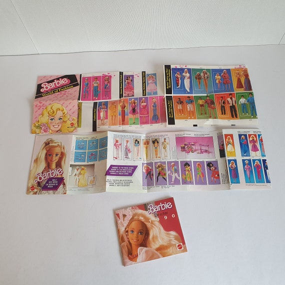 Vintage Mattel Barbie World of Fashion 1990's Booklet (lot of 3