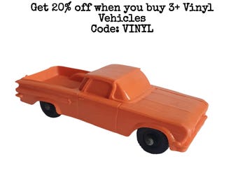 Vintage Tomte Laerdal Stavanger Norway Orange Vinyl Chevrolet El