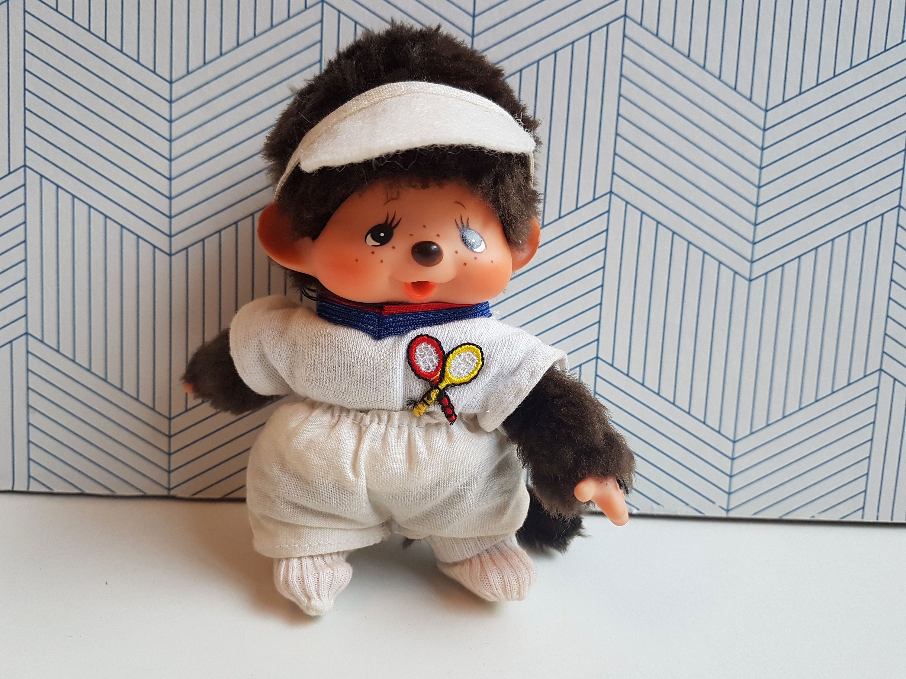 Vintage Sekiguchi Monchhichi Doll Wearing Original Tennis - Etsy