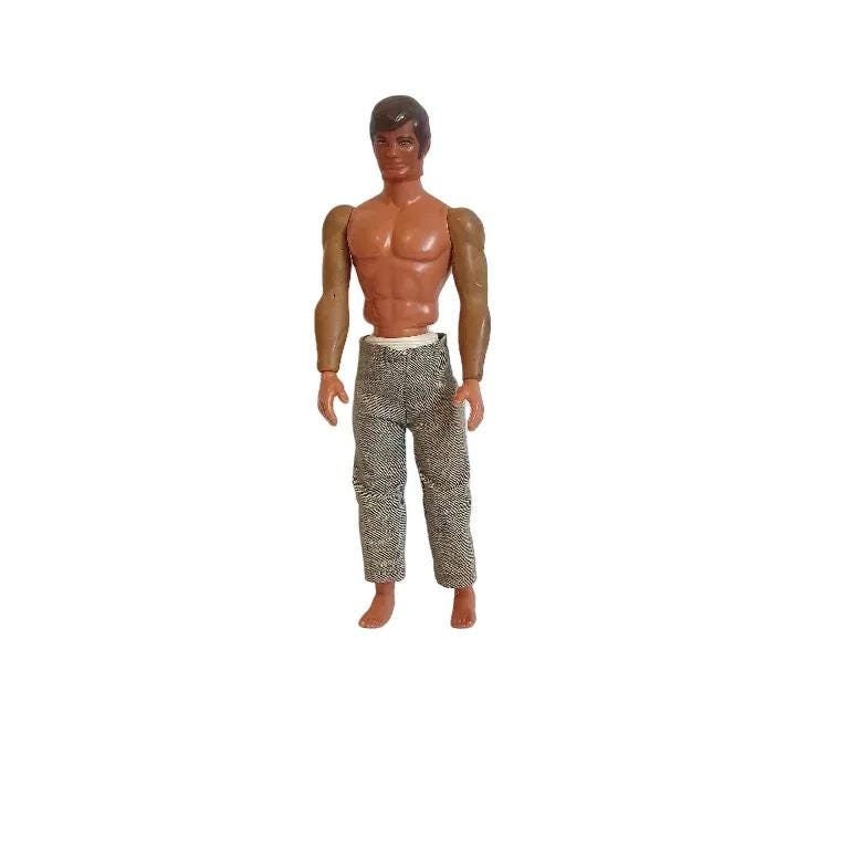 Big Jim Commando Jeff – Mattel 1971 – Poupée Vintage Avec Accessoires – Fabriqué à Hong Kong