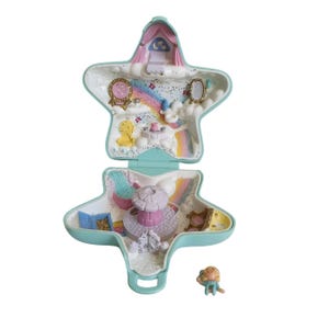 Vintage Bluebird 1992 Polly Pocket Polly&#39;s Fairy Wishing Well Fairy Wishing World #940431