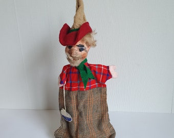 Burattino a mano vintage Dresdner KunstlerPuppe Hunter