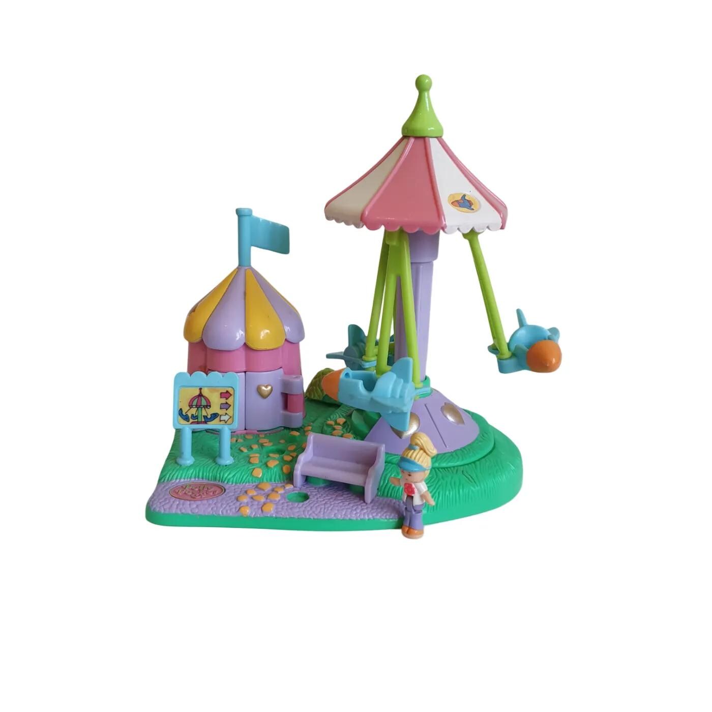 Vintage Bluebird 1996 Polly Pocket Polly's Fun Fair Rocket Ride