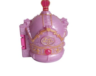 Vintage Bluebird 1996 Polly Pocket Crown Palace Crown Castle Compact #17909