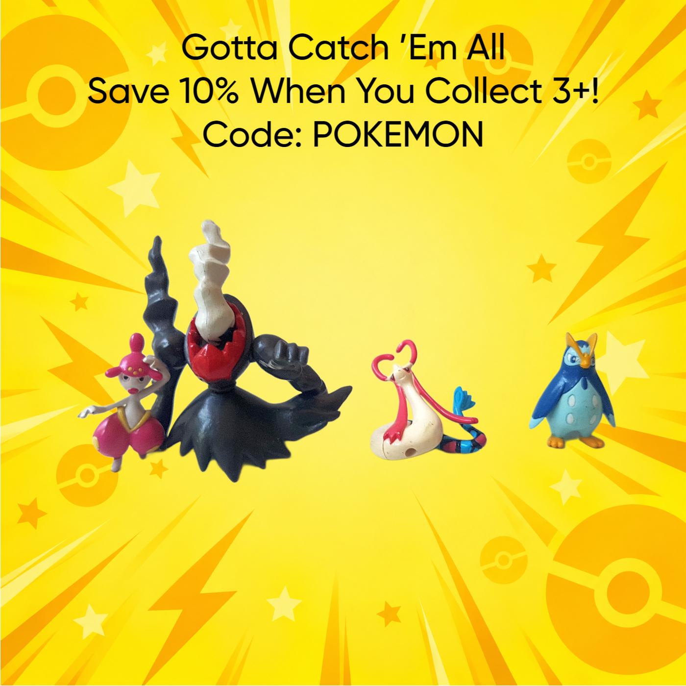 Vintage Pokémon Gashapon Chou Get Taize Figures • Nintendo Mini
