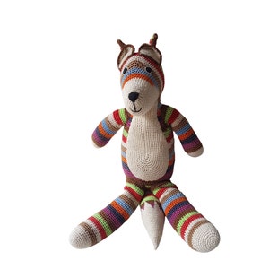 Vintage Anne-Claire Petit Crocheted Fox Plush