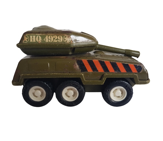 Vintage Buddy L Pressed Steel HQ 4929 Green Army Tank W Decals - Etsy
