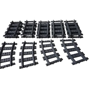 Vintage Lego Curved and Straight Track (RC Trains) #53400, #53401