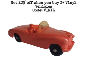 Vintage Tomte Laerdal Stavanger Norway Red Vinyl Sunbeam Alpine