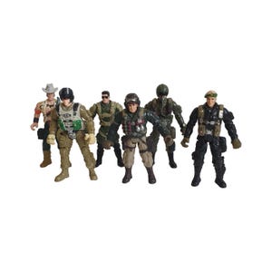 Vintage Chap Mei Soldier Force Figures (lot of 6)