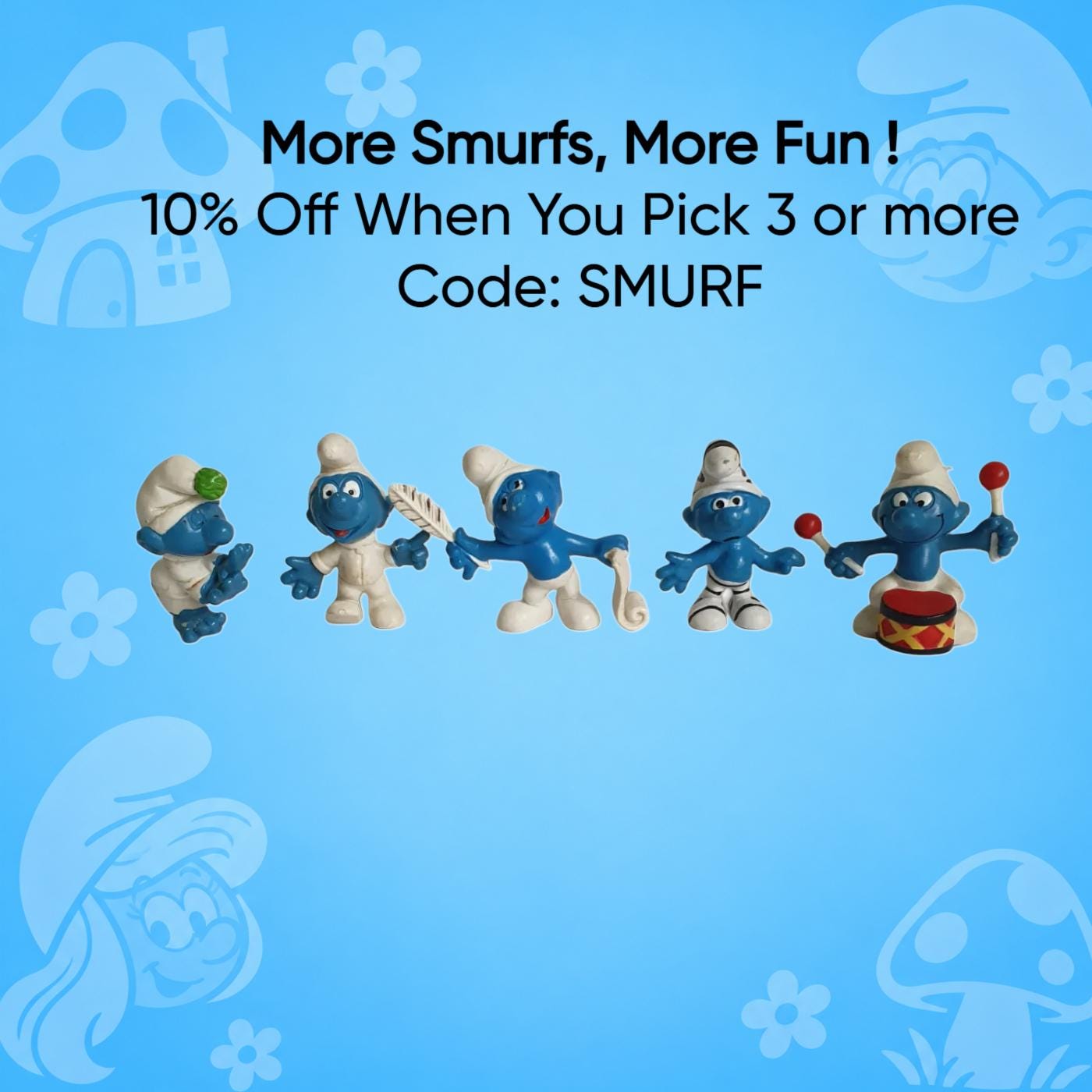 1980s smurf figurine - Etsy 日本