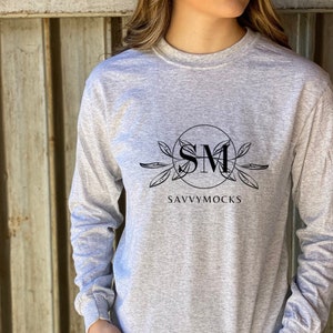 Gildan 8400 Ash Long Sleeve - SavvyMocks