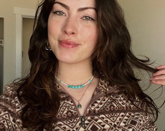 Turquoise Accent Choker | Western Choker