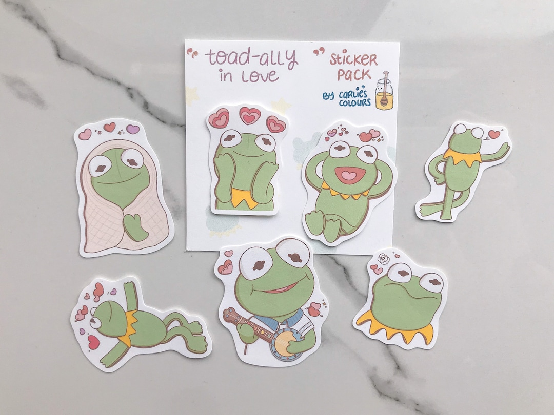 Cute Funny Frog Kermit Meme Matte Paper Vinyl & Glossy - Etsy