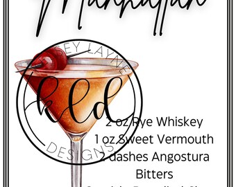 Manhattan Cocktail Print