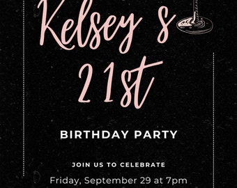 Customizable Birthday Invitation