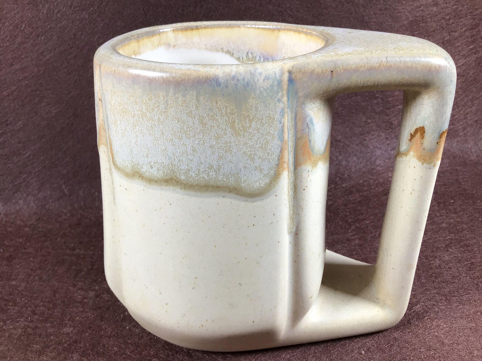 Rodolfo Padilla Stacking Mugs Signed Matte Beige/tan Etsy