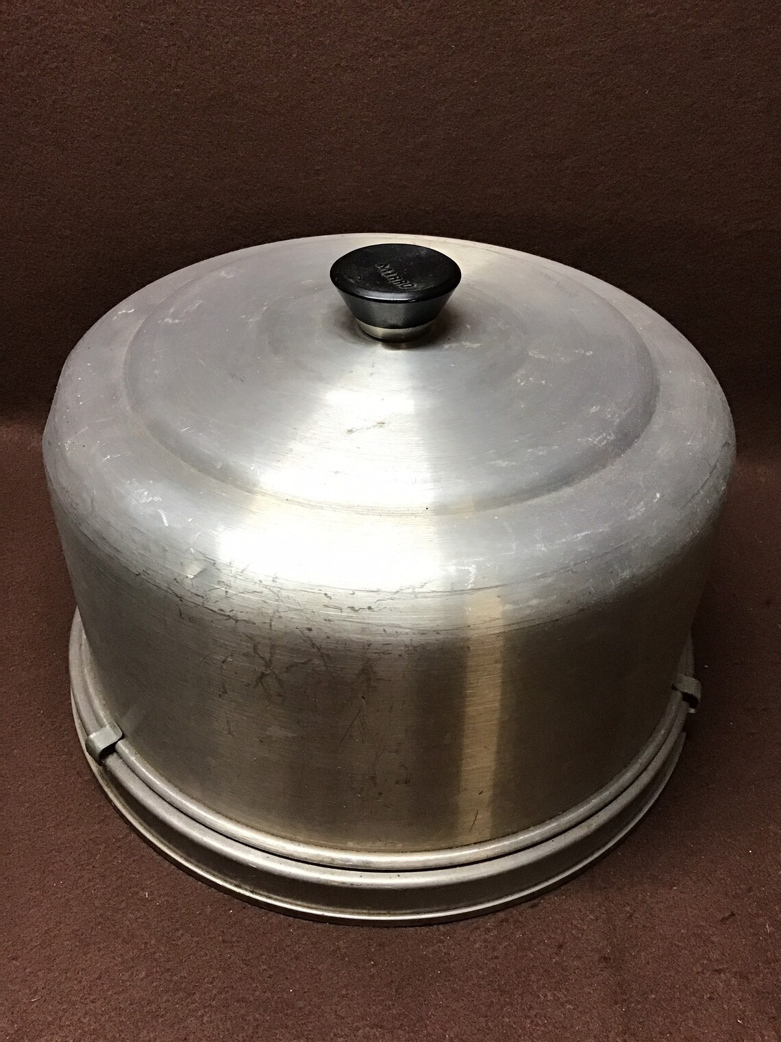 Mirror Aluminum Cake Pan With Dome Lid Etsy