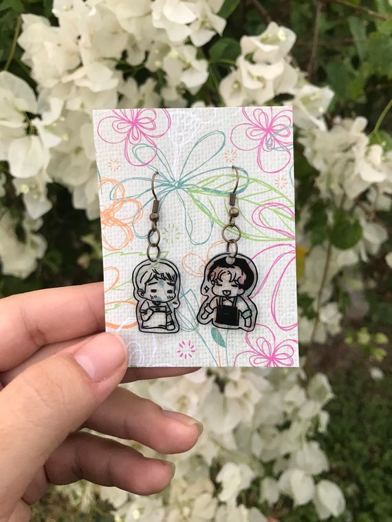 Bj Alex Dong Gyun And Chanwoo Chibi Earrings Etsy Bj Alex Dong Gyun And Chanwoo Chibi Earrings Etsy
