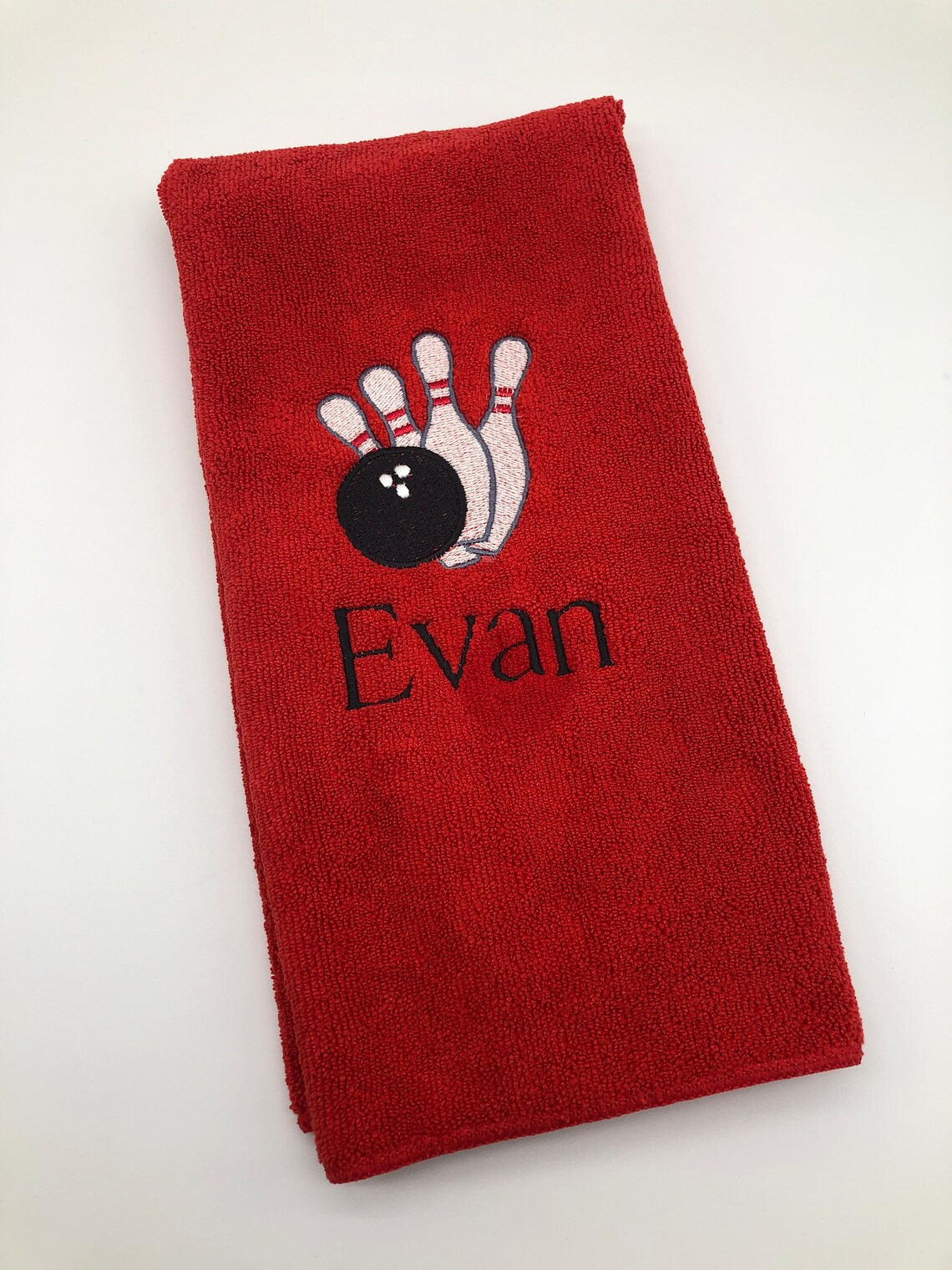 Personalized Bowling Towel Custom Bowling Towel Microfiber Etsy