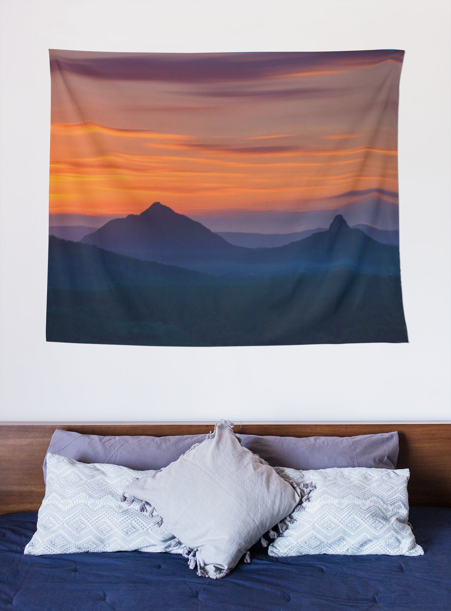 Mountain Tapestry Nature Tapestry Sunset Mountain Wall Decor Etsy