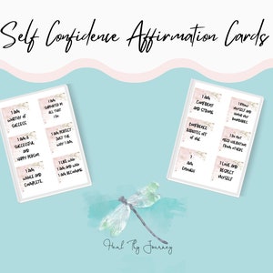 Cartes d'affirmation de confiance en soi