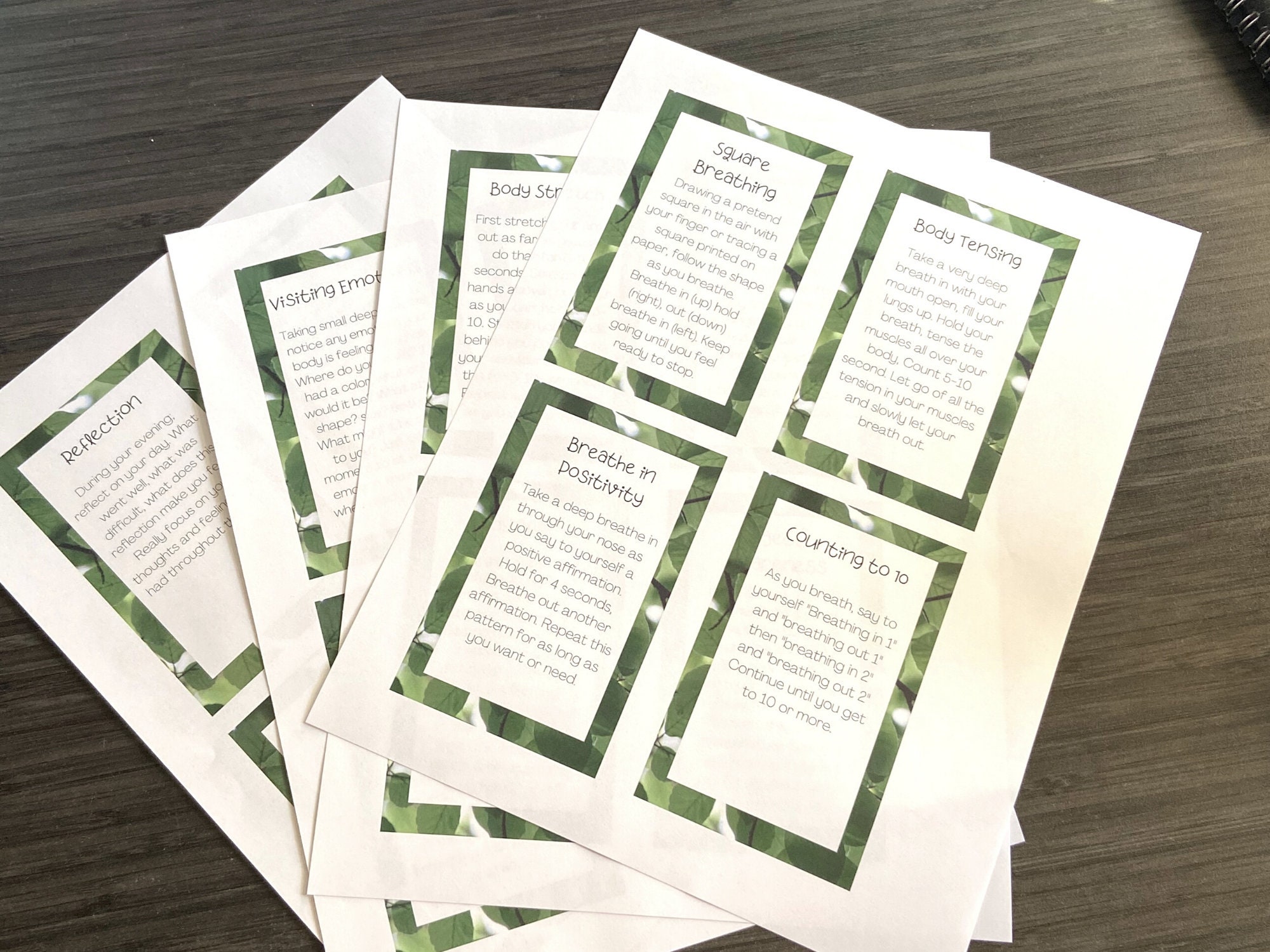Mindfulness Cards Printable - Etsy