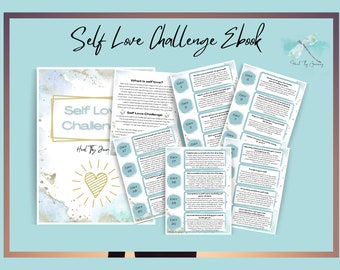 Self-Love Ebook, Printable self-love challenge, love yourself workbook