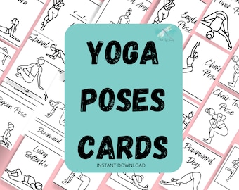 Yoga Cards Printable, Easy Yoga Poses, Yoga Meditation