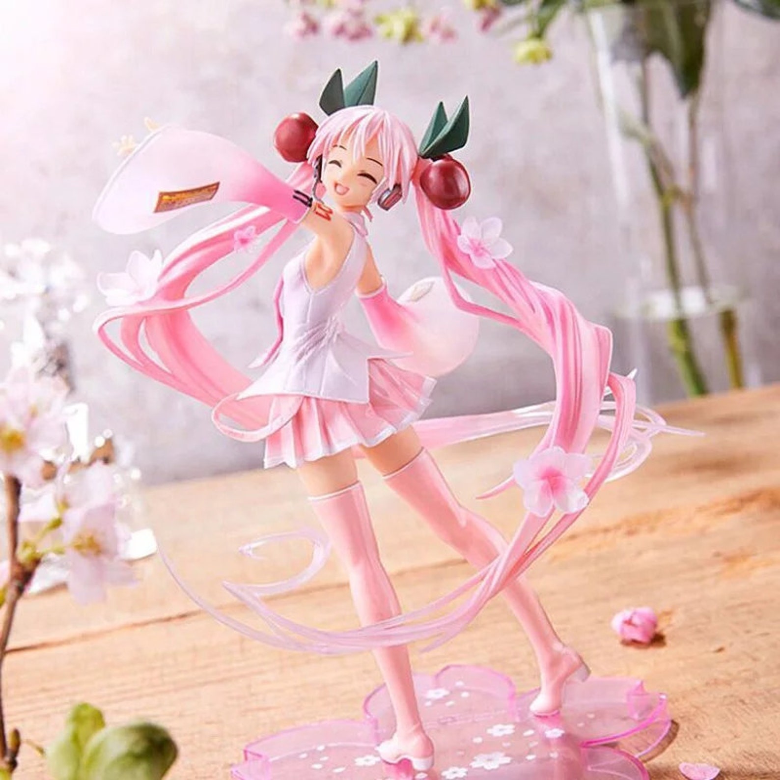 Anime Miku Pink Sakura ghost Miku's PVC Action Figures | Etsy