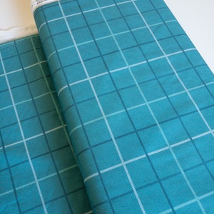Wintry Check Soft | Art Gallery Fabrics | Snow Day Collection | Green Plaid Quilting Cotton