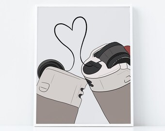 Modern Wall Print, Funky Trendy Art Prints, Dorm Decor, Trendy Art, Minimal Poster, Retro Print, Mid Century Neutral Print, Vintage Prints