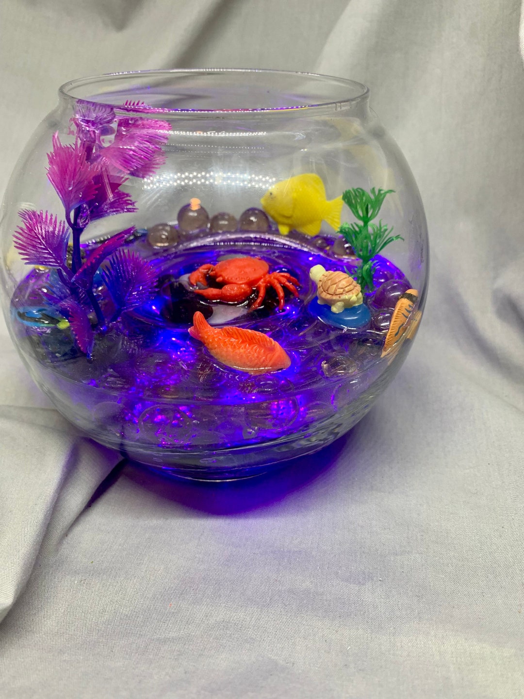 Aquarium Nightlight Epoxy Aquarium Ocean Diorama Lamp Etsy