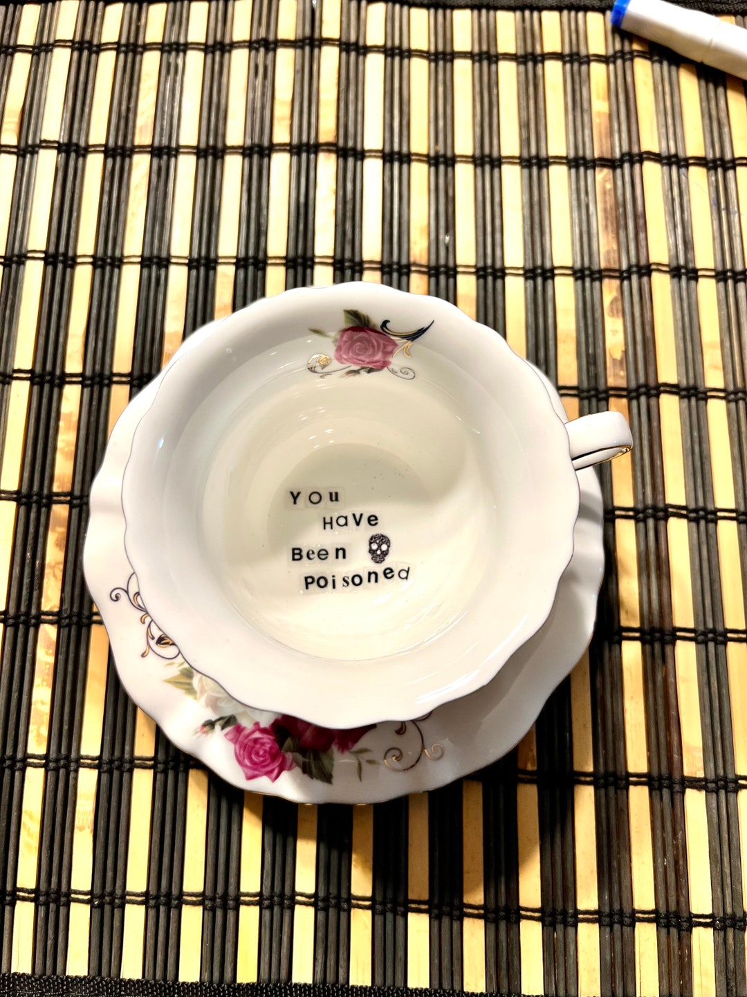 Snarky Tea Cups, You Have Been Poisoned Mug, Murderino Gift, Weirdcore