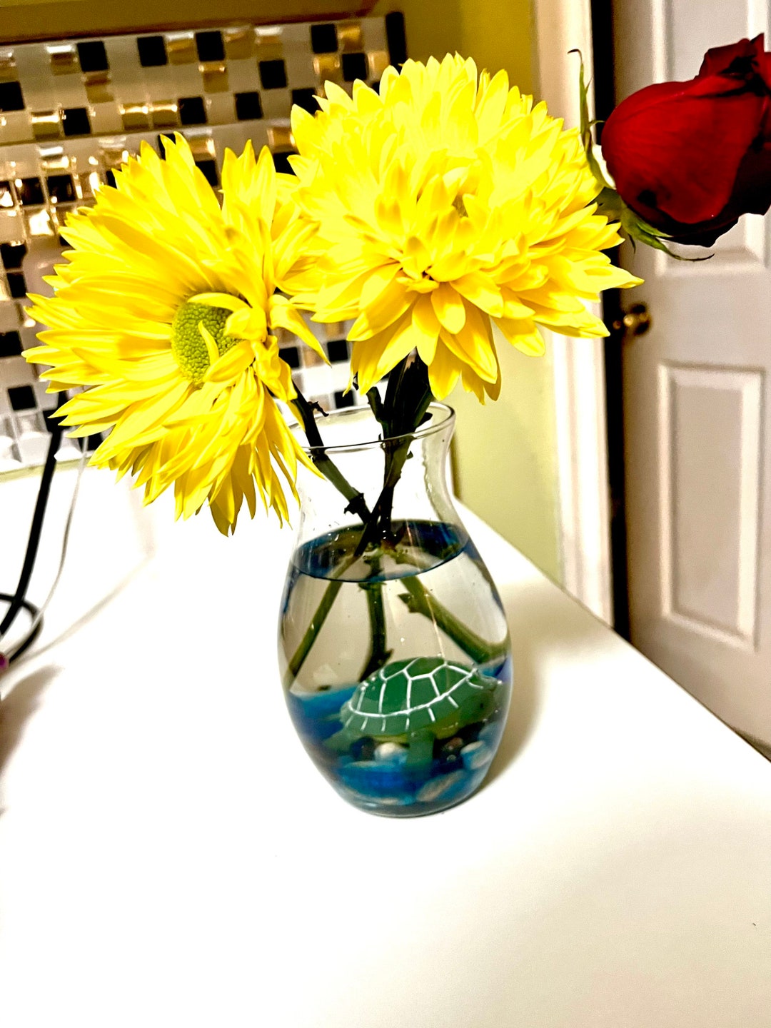 Beach Vase Ocean Themed Decor Beach House Gift Ocean Lover Etsy