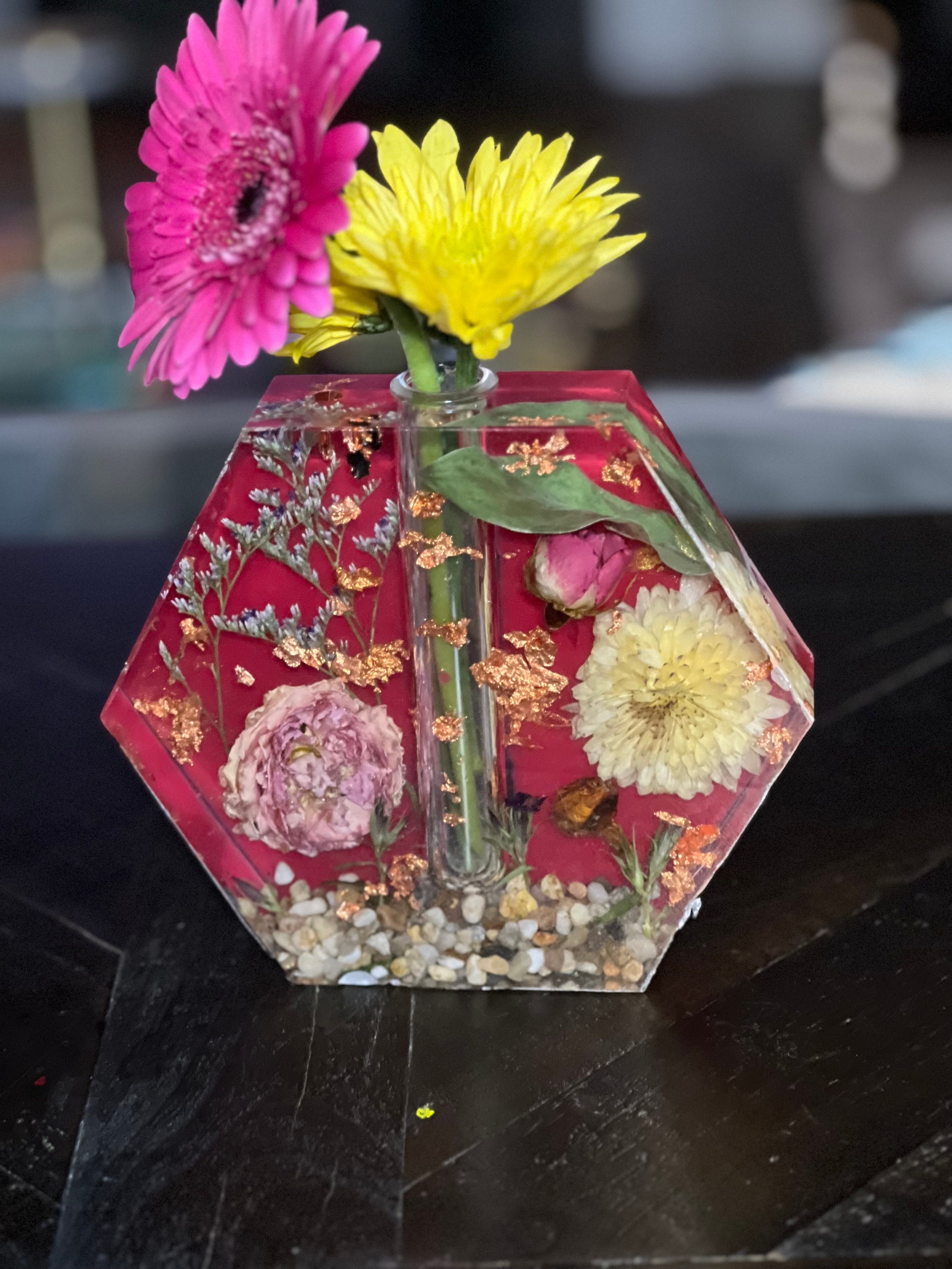 Charming Resin Vase with Flower Hairdo and Art Ornaments Storage Box –  DormVibes