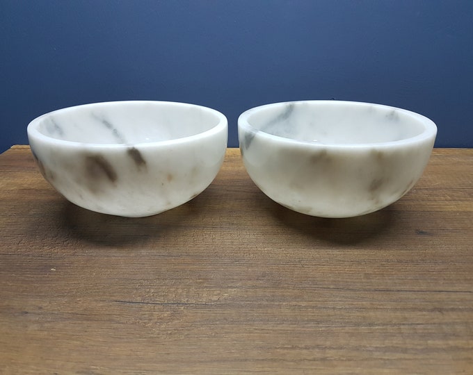 Fruit Bowl - Handcarved Lilac Marble Bowl - Decorative Marble Fruit Bowl - Natural Stone Bowl - Decorative Home Decor - Gift for Mom