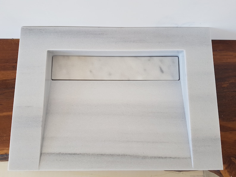 Bathroom Sink Ramp Sink Marble Sink Hidden Drain Sink Farmhouse Sink