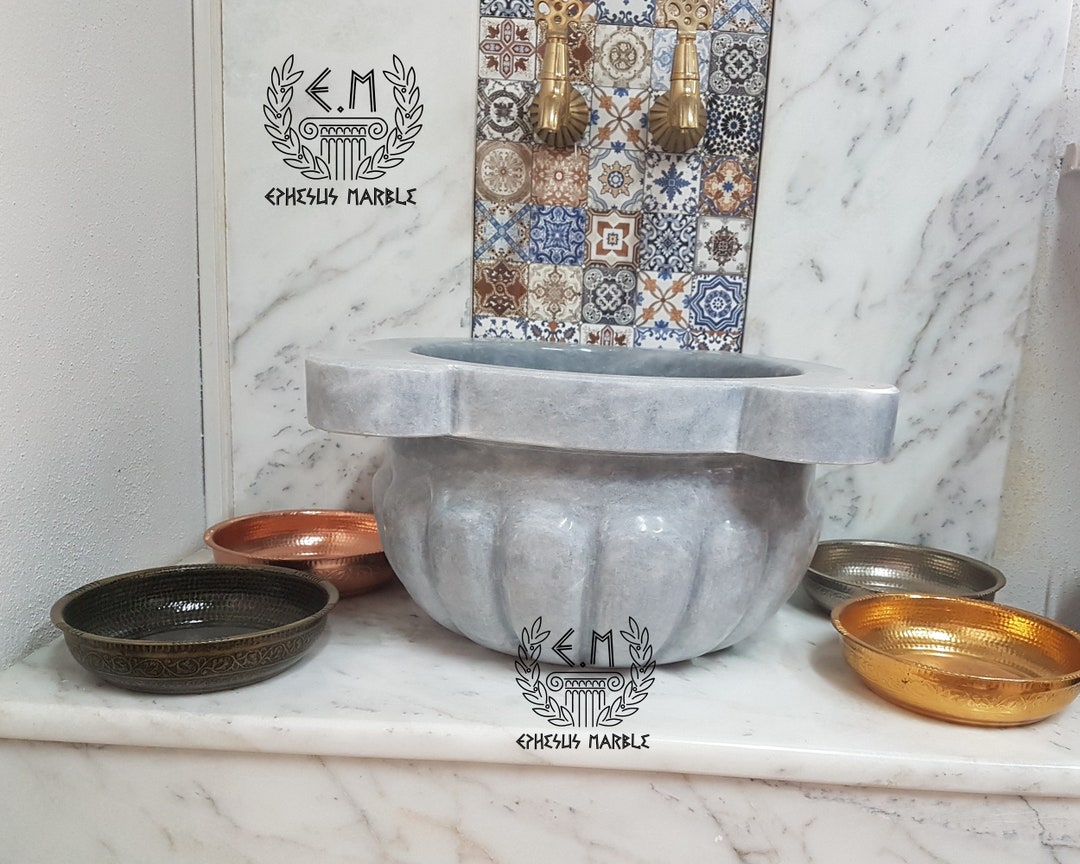 Turkish Bath Sink, Turkish Hammam Sink, Spa Sink, Spa Decor, Hamam